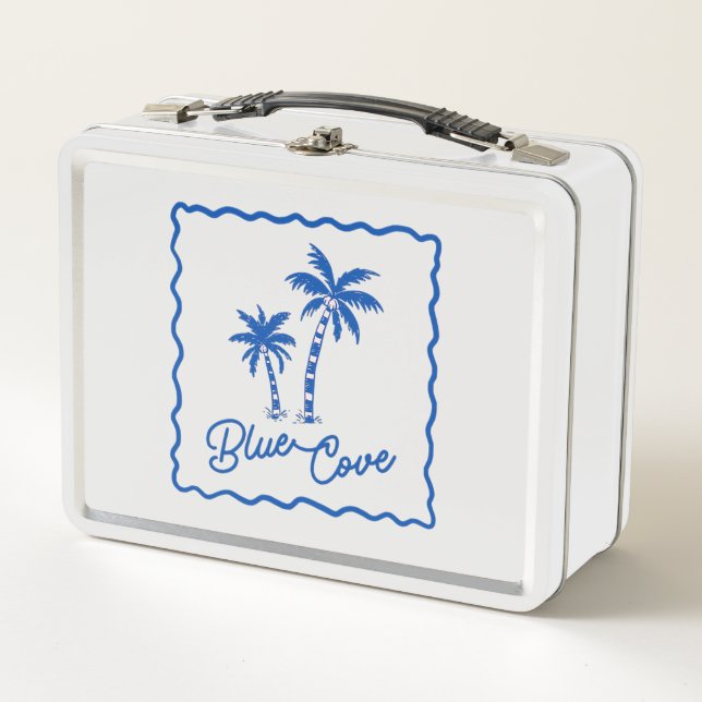 Blue Cove Metal Lunch Box (Front)