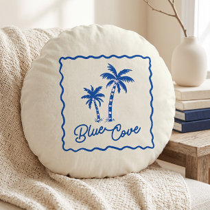 Blue Cove Round Cushion