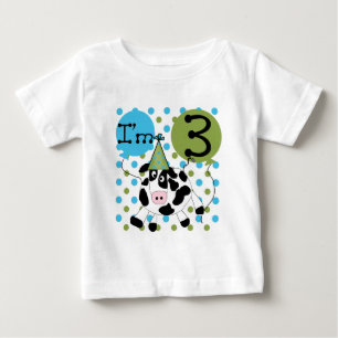 Blue Cow 3rd Birthday Tshirts and Gifts