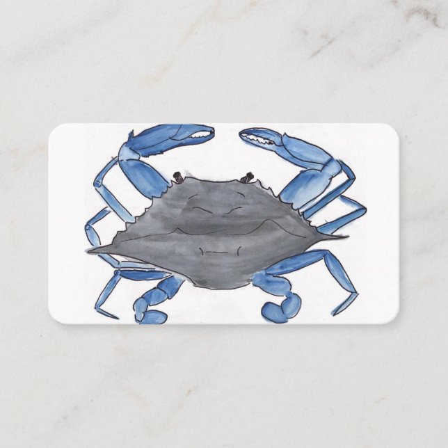 Blue Crab Business Card (Front)