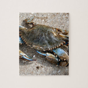 Blue Crab Crawling Jigsaw Puzzle