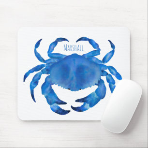 Blue Crab First Name Mouse Mat