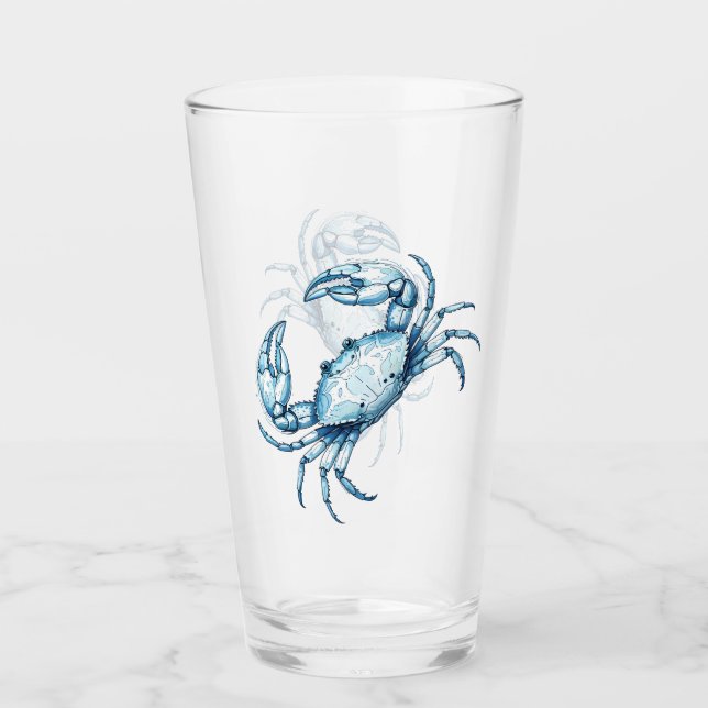 Blue Crab Glass (Front)