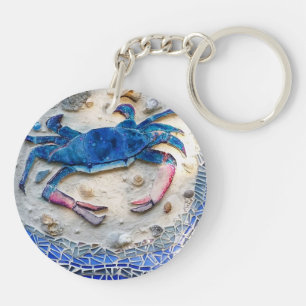 Blue Crab Key Ring