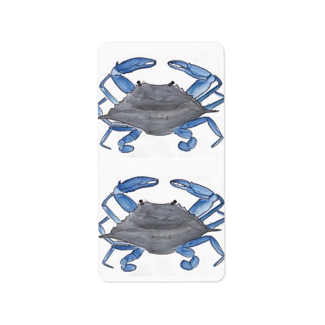 Blue Crab  Label (Front)