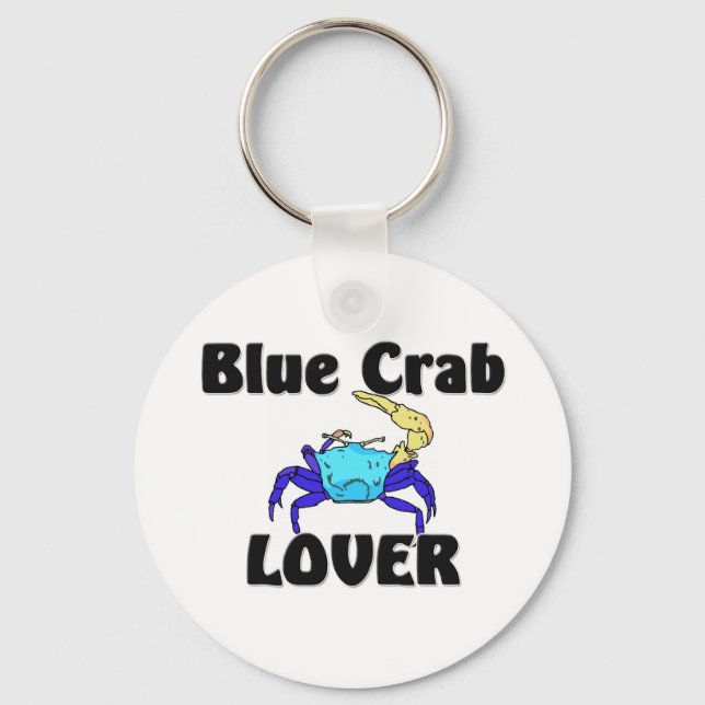 Blue Crab Lover Key Ring (Front)