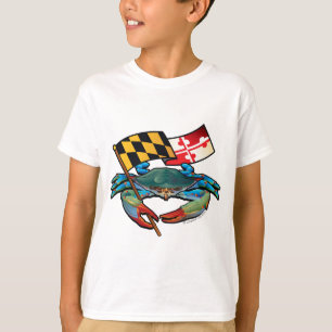 Blue Crab Maryland flag T-Shirt