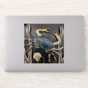 Blue Crab Metal Art