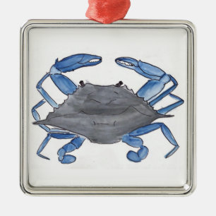 Blue Crab   Metal Tree Decoration