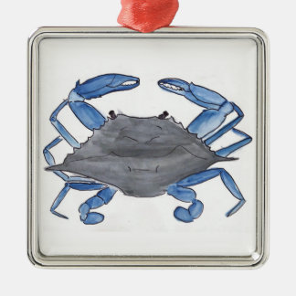 Blue Crab Metal Tree Decoration