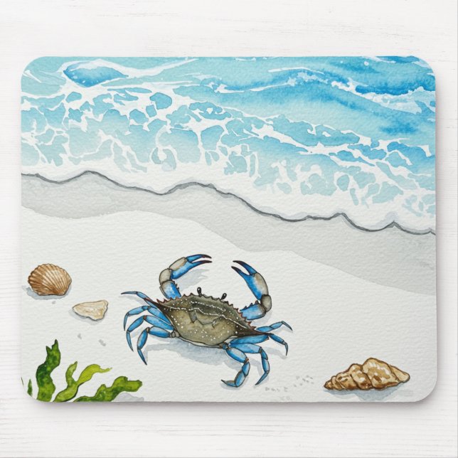 Blue Crab Mouse Mat (Front)