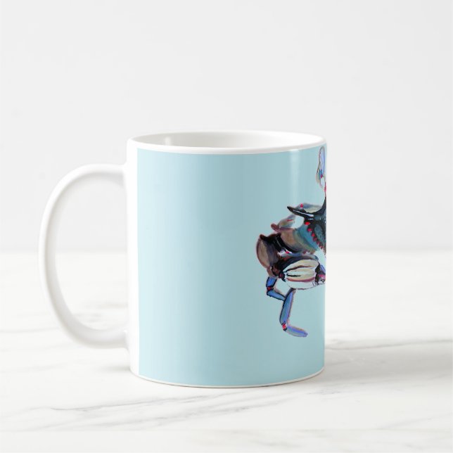 Blue crab mug (Left)