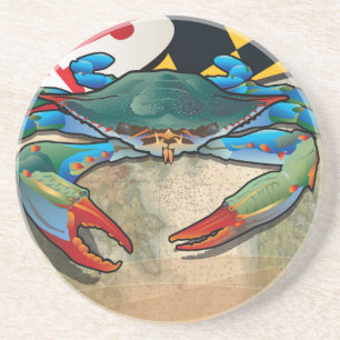 Blue Crab of Maryland Coaster