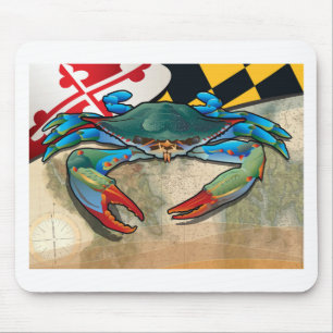 Blue Crab of Maryland Mouse Mat
