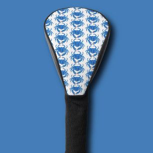 Blue Crab Pattern Golf Head Cover