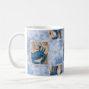 Blue Crab Pattern Mug
