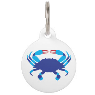 Blue Crab Pet Tag