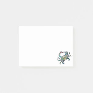 Blue Crab Post-It Notes