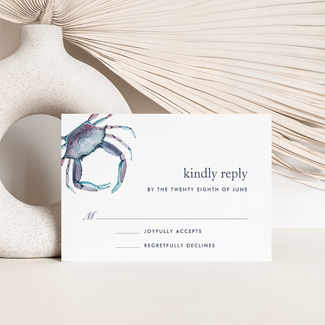 Blue Crab RSVP Card (Creator Uploaded)