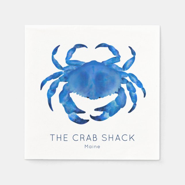 Blue Crab Seafood Restaurant Napkin (Front)