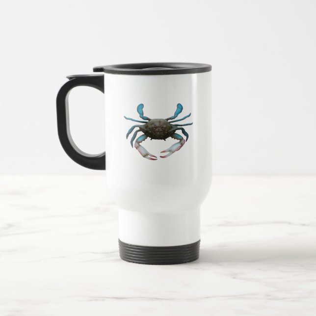Blue Crab Travel Mug (Left)