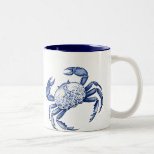Blue Crab Two-Tone Coffee Mug