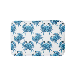 Blue Crabs Seaside Bath Mat