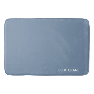 Blue Crane blue color name Bath Mat