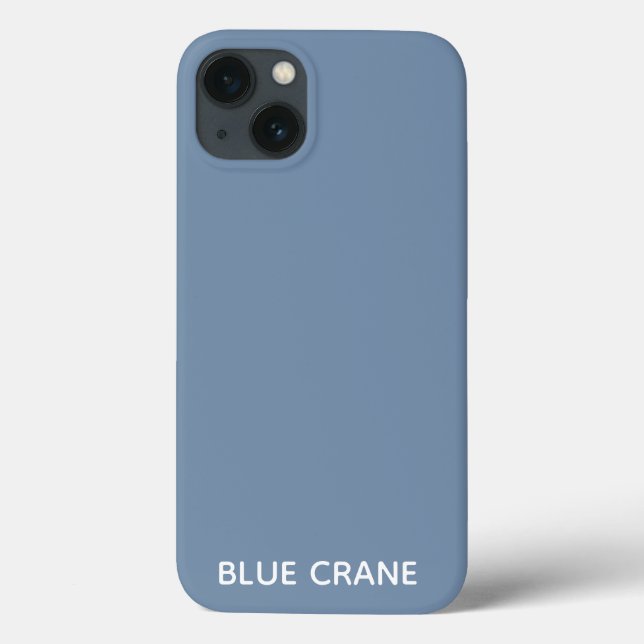 Blue Crane blue colour name Case-Mate iPhone Case (Back)