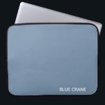 Blue Crane blue colour name Laptop Sleeve<br><div class="desc">Blue Crane blue colour name</div>