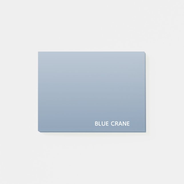 Blue Crane blue colour name Post-it Notes (Front)