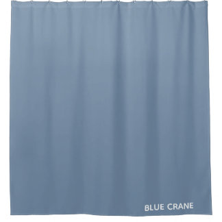 Blue Crane blue colour name Shower Curtain