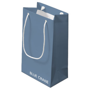 Blue Crane blue colour name Small Gift Bag