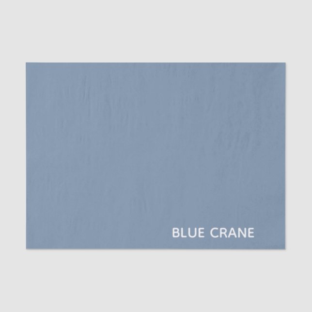 Blue Crane blue colour name Tissue Paper (Front)