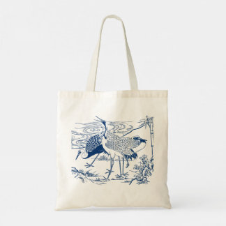 BLUE CRANE FINE ART TOTE BAG
