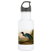 Blue Crane Heron Audubon Print Coastal Art