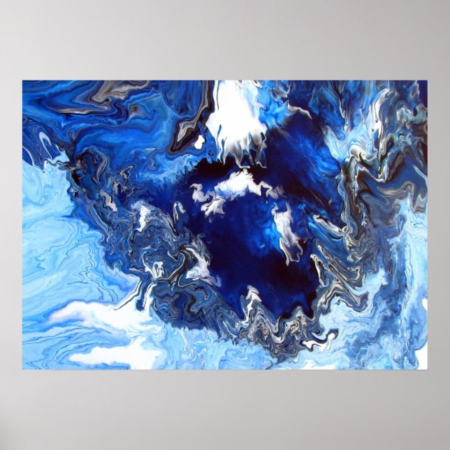 Blue Crator 36" x 12", Value Poster Paper (Matte) (Front)