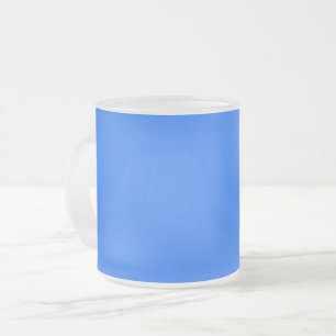  Blue (Crayola) (solid colour)   Frosted Glass Coffee Mug