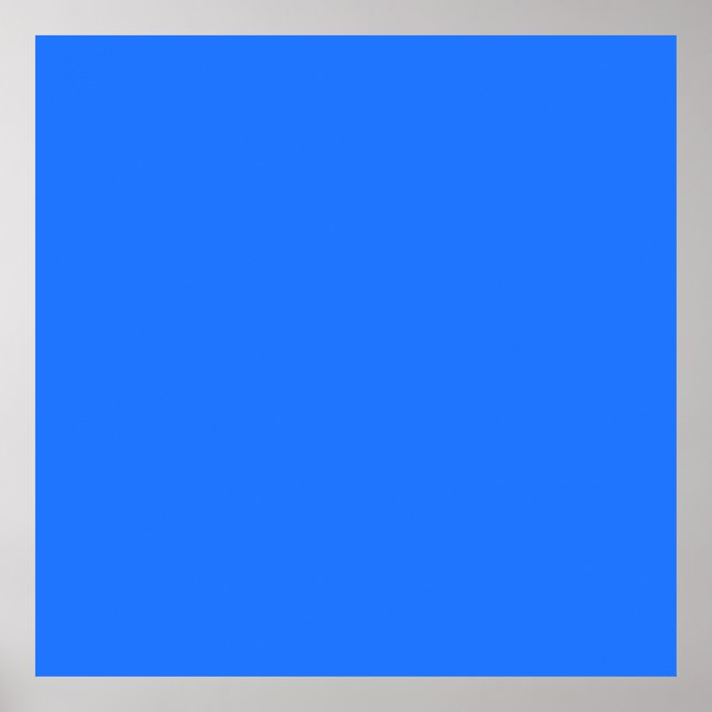  Blue (Crayola) (solid colour)   Poster (Front)