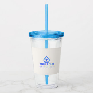 Blue Cream Healthcare Logo Branded Clinical Acrylic Tumbler