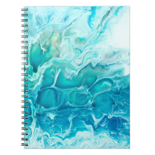 Blue creative abstract hand painted background, ma notebook