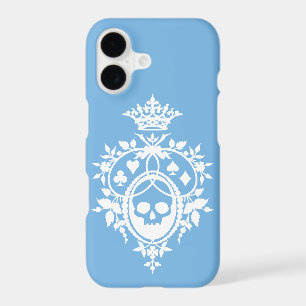 Blue Crest with Skull and Cardsuits iPhone 14 Case