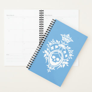 Blue Crest with Skull and Cardsuits Planner