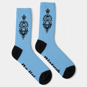 Blue Crest with Skull and Cardsuits Socks