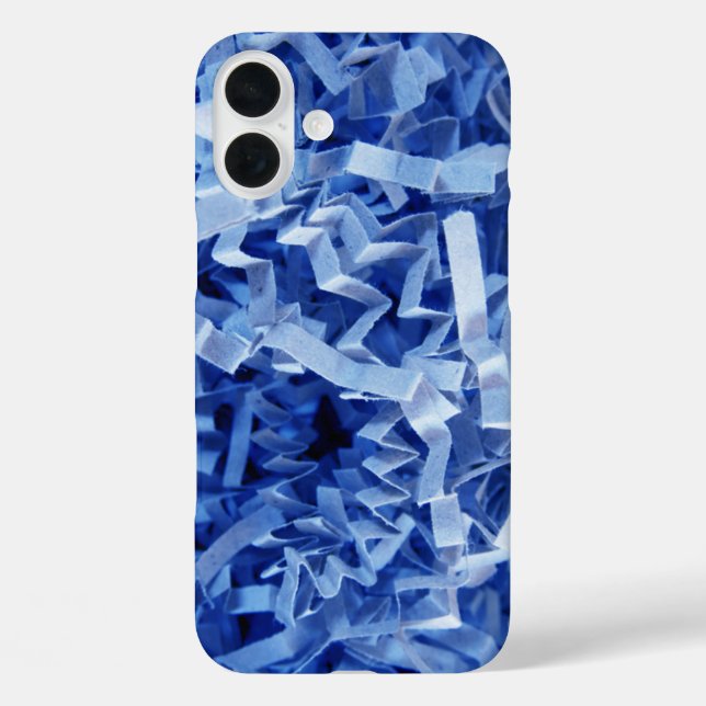 Blue Crinkled Shredded Paper Photograph Case-Mate iPhone Case (Back)