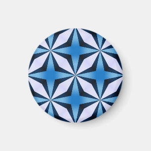 Blue Criss cross simple  Magnet