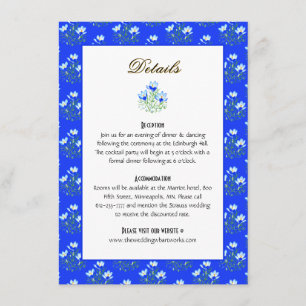 Blue Crocus Enclosure Card