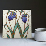 Blue Crocus Wall Decor Art Nouveau Art Deco Cerami Tile<br><div class="desc">Welcome to CreaTile! Here you will find handmade tile designs that I have personally crafted and vintage ceramic and porcelain clay tiles, whether stained or natural. I love to design tile and ceramic products, hoping to give you a way to transform your home into something you enjoy visiting again and...</div>