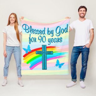 BLUE CROSS 90TH BIRTHDAY BLESSINGS FLEECE BLANKET