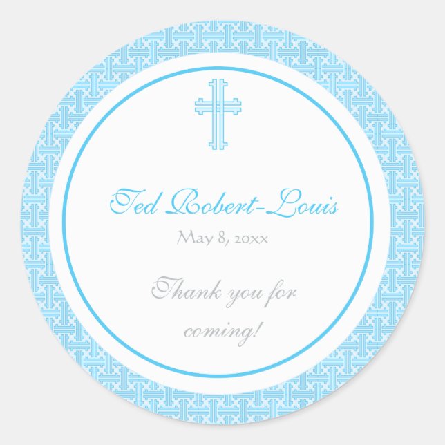 Blue Cross Address Label/Favour Sticker (Front)